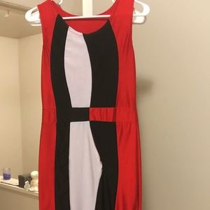 Block color dress